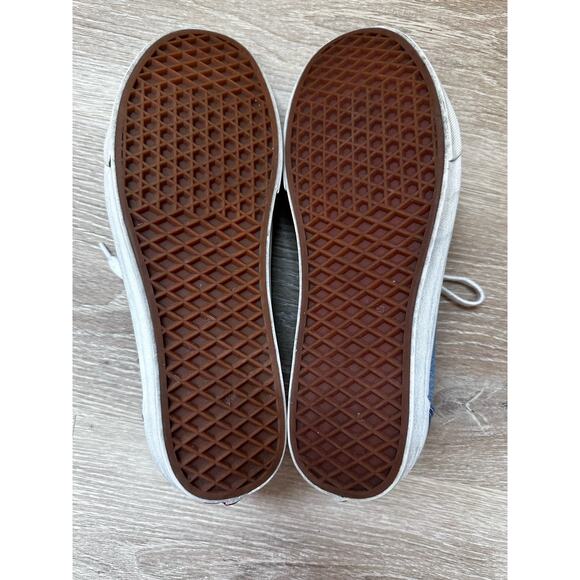 Vans Blue and White Loafers - Picture 6 of 7